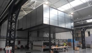 UPS Acoustic enclosure, glass toughening plant